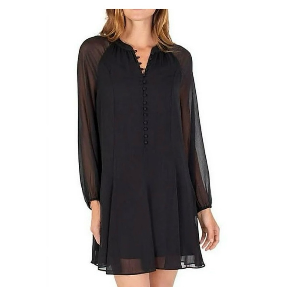 Women’s Joie fully lined black crepe dress